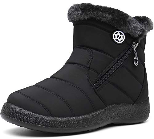 Gaatpot Damen Winterstiefel Wasserdicht Warm gefütterte...