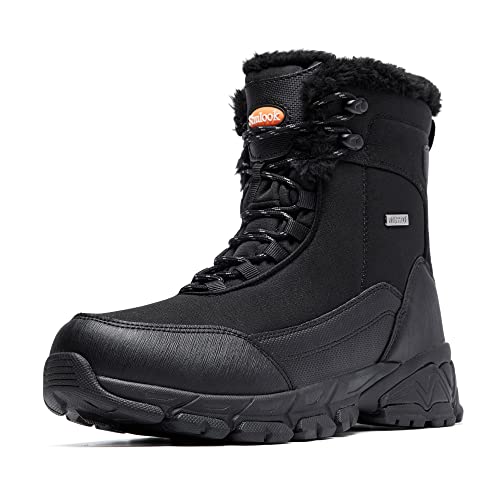 SHULOOK Winterstiefel Herren Wasserdicht Warm Gefüttert...