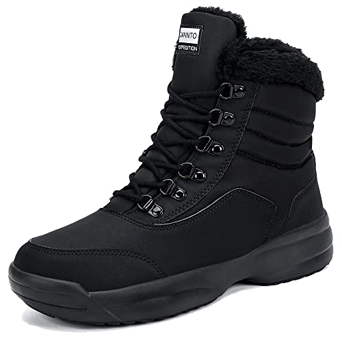 DANNTO Winterstiefel Damen Warme Gefütterte Winterschuhe...