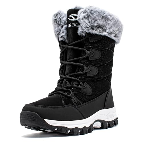 CLYCTIP Warm Gefüttert Winterschuhe Damen Schneestiefel...