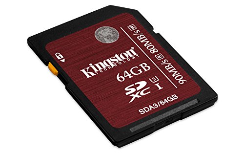 Kingston SDA3/64GB SDHC/SDXC 64GB Ultra High-Speed Class 3...