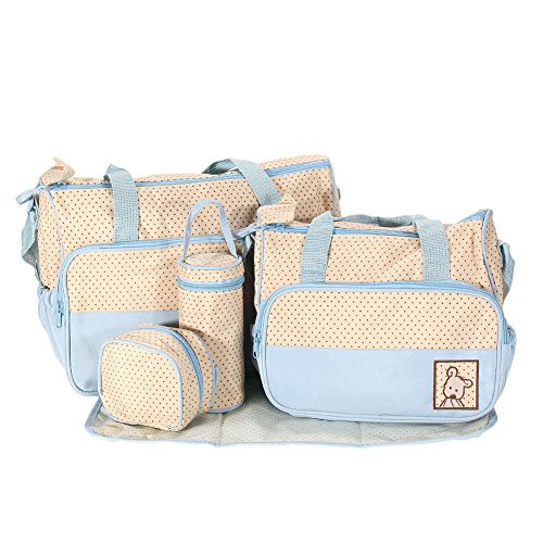 Babyhugs® 6-teiliges Baby-Wickelset, Taschen-Set mit...