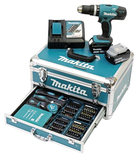 Makita DHP453RFX2 Akku-Schlagbohrschrauber 18 V / 3,0 Ah im...