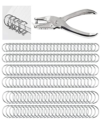 ZITFRI 150PCS Buchringe 3 Größen 20mm 25 mm 30 mm...